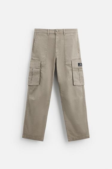 RELAXED FIT CARGO TROUSERS - CITRIC 