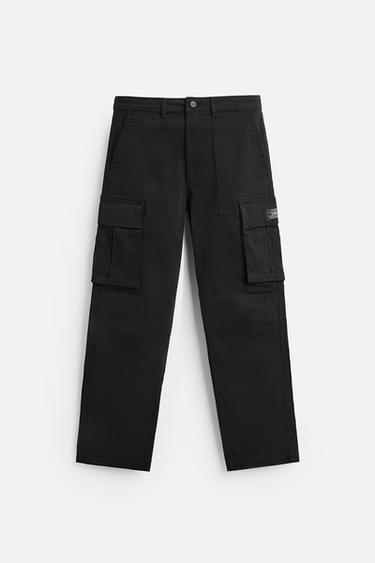 RELAXED FIT CARGO TROUSERS - CITRIC 