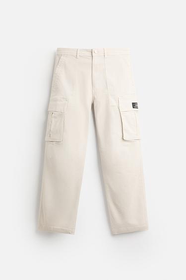 RELAXED FIT CARGO TROUSERS - CITRIC 