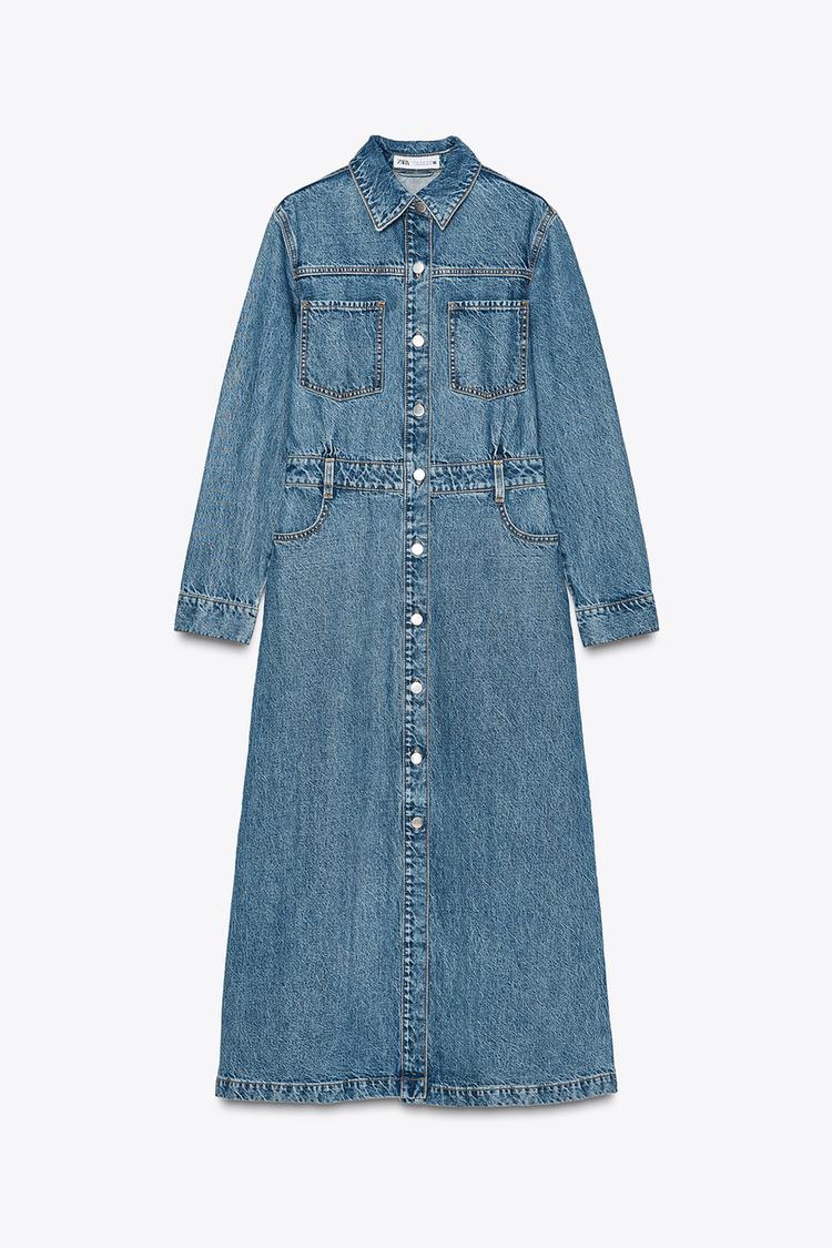 Z1975 MIDI DENIM DRESS - CITRIC 