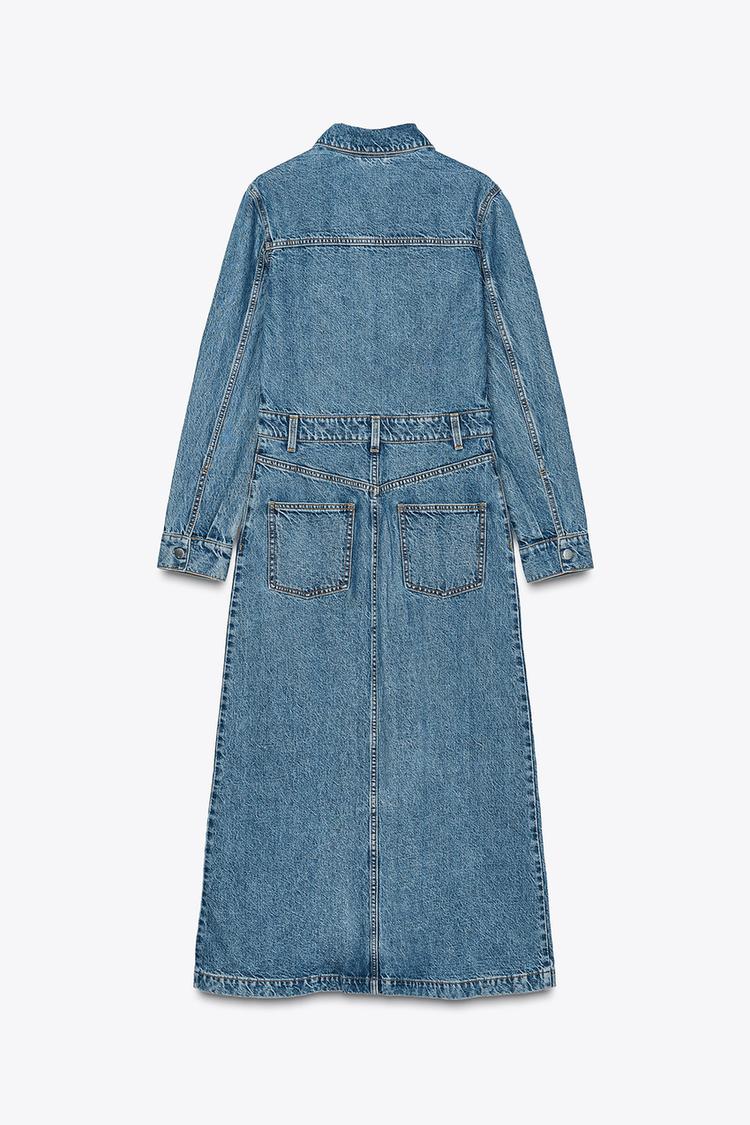 Z1975 MIDI DENIM DRESS - CITRIC 