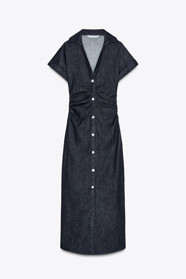 Z1975 MIDI DENIM DRESS - CITRIC 