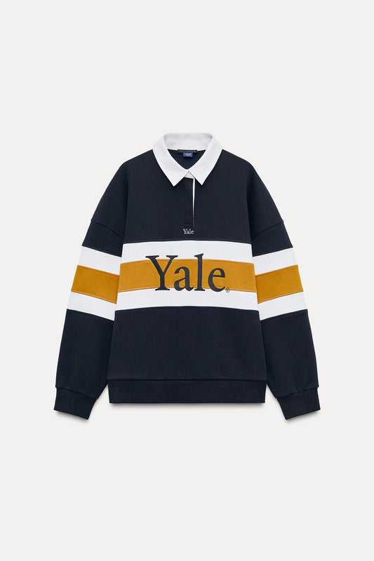 YALE™ POLO NECK SWEATSHIRT - CITRIC 