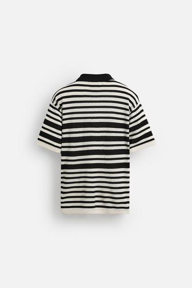 STRIPED KNIT LIMITED EDITION POLO SHIRT - CITRIC 