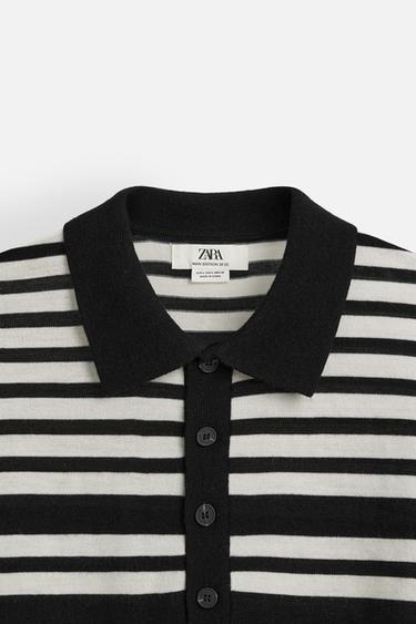 STRIPED KNIT LIMITED EDITION POLO SHIRT - CITRIC 