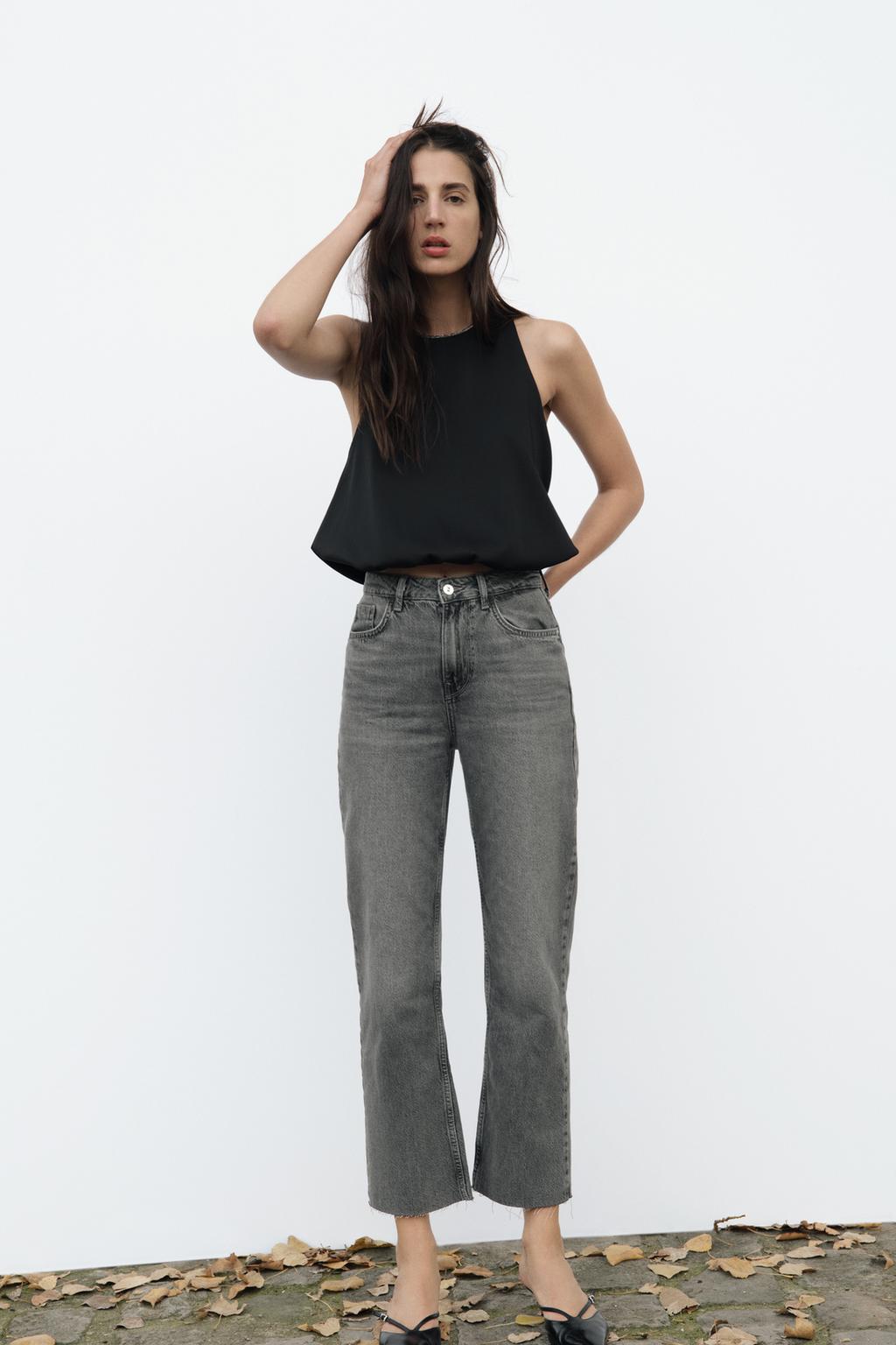 Z1975 HIGH-WAIST STRAIGHT-LEG DENIM JEANS - CITRIC 