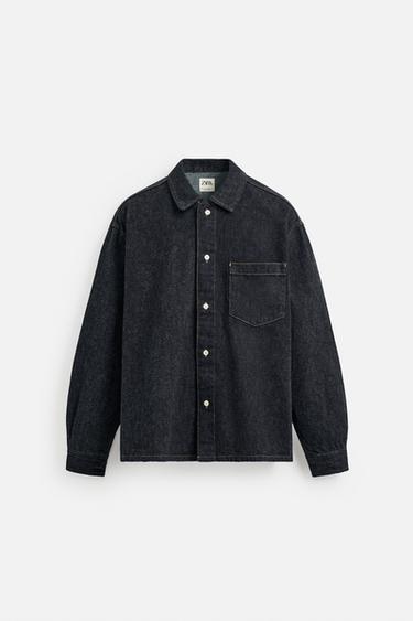 BRUSHED TEXTURE DENIM SHIRT - CITRIC 