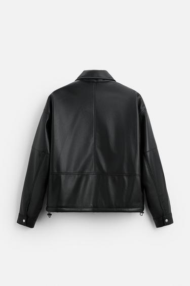 LEATHER EFFECT JACKET - CITRIC 