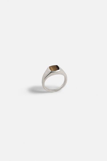 CONTRAST STONE RING - CITRIC 