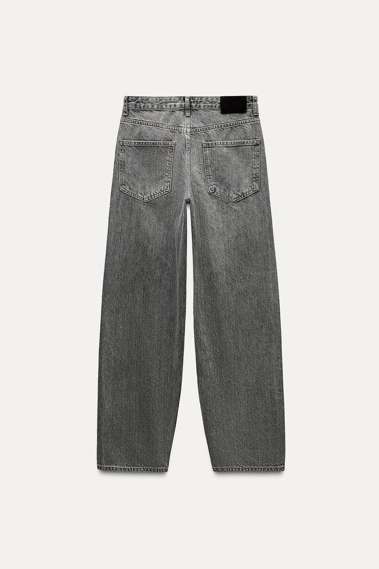 ZW COLLECTION BAGGY MID-WAIST JEANS - CITRIC 