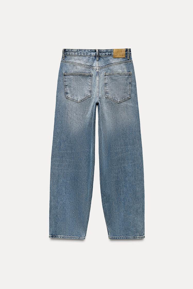 ZW COLLECTION BAGGY MID-WAIST JEANS - CITRIC 