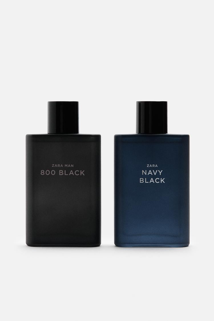 MAN NAVY BLACK + ZARA MAN 800 BLACK EDT 2 x 90 ML / 3.0 oz - CITRIC 